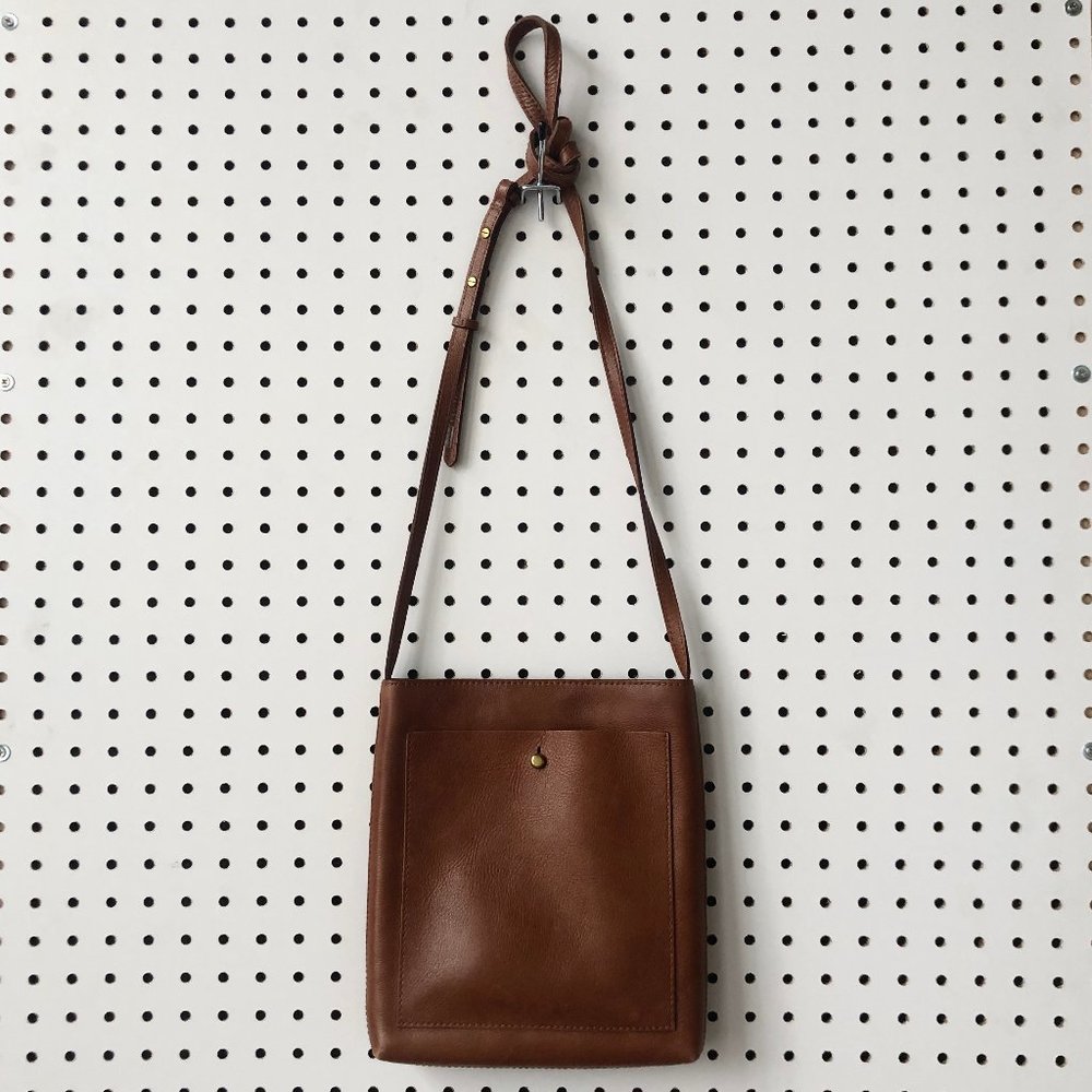 madewell leather slim brooklyn crossbody bag